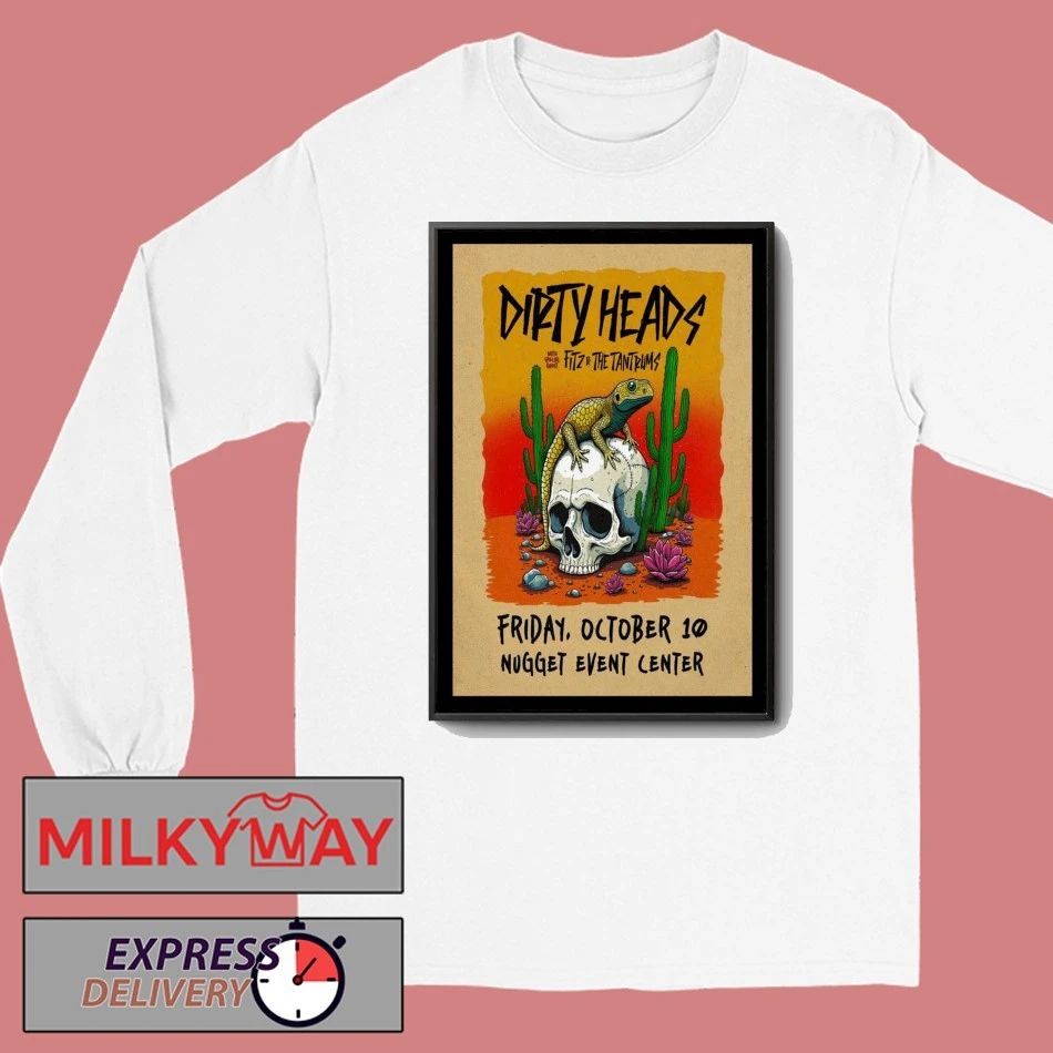 Dirty Heads Oct 10, 2025 Nugget Event Center, Sparks, NV Poster shirt Unisex , , , Long Sleeve Tee