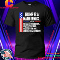 Trump Is A Math Genius Sarcastic Funny Political Satire Shirt