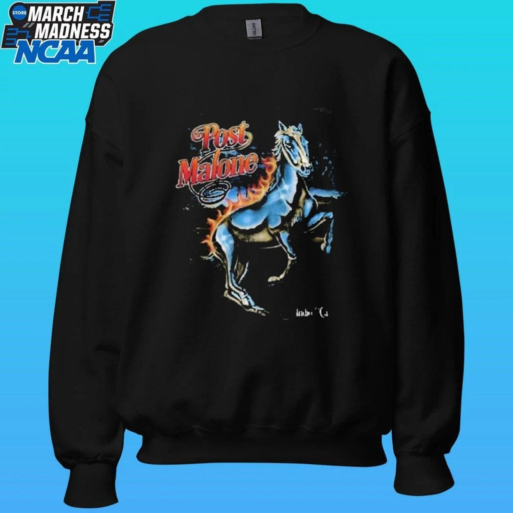 Post Malone Chrome Horse Shirt Unisex , , , Long Sleeve Tee