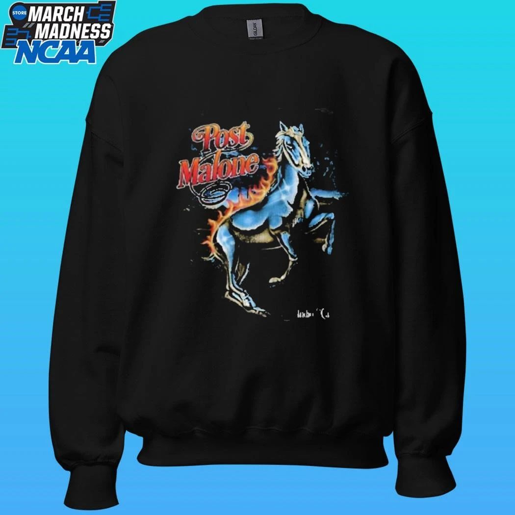Post Malone Chrome Horse Shirt Unisex , , , Long Sleeve Tee