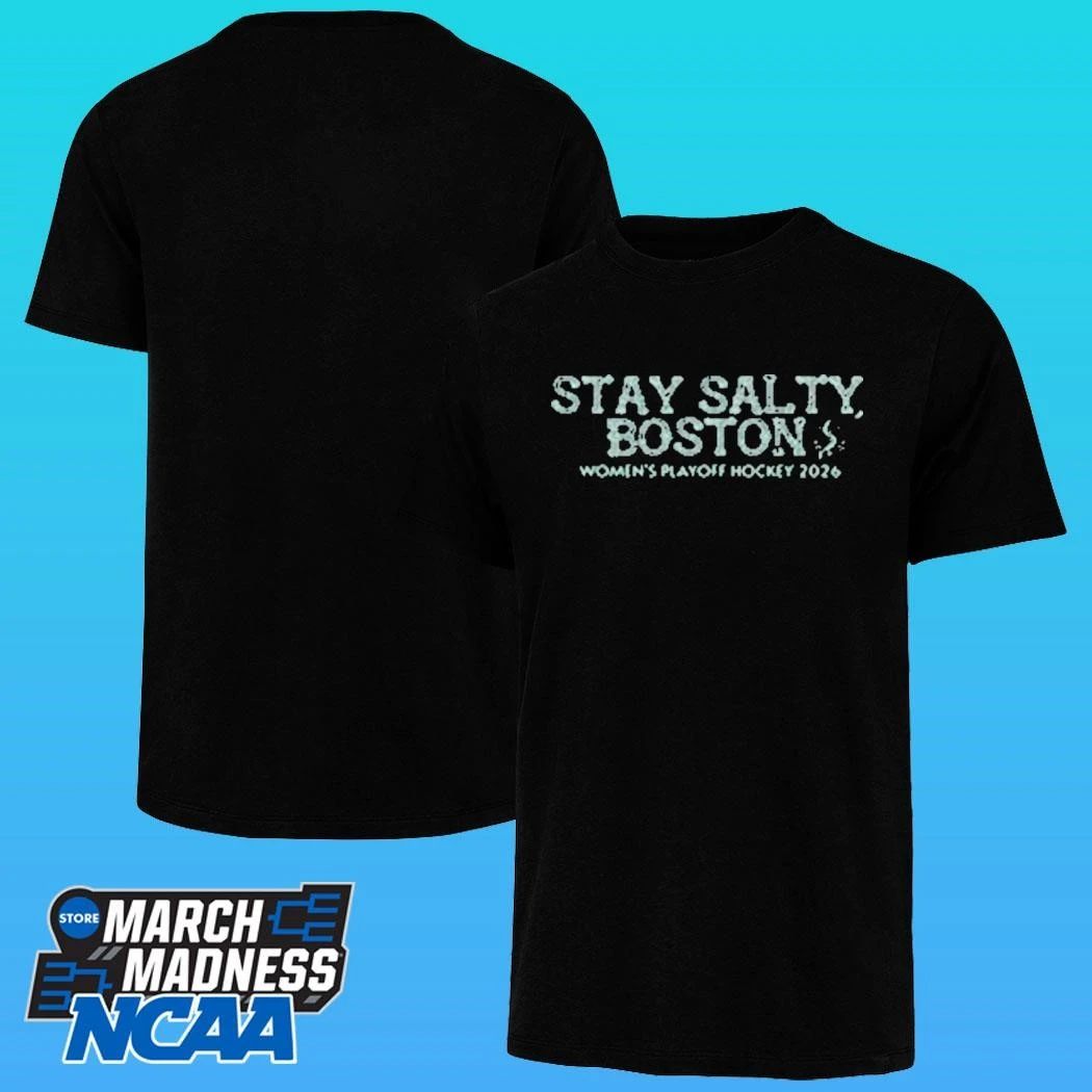 Stay Salty Boston Women’s Playoff Hockey 2026 Shirt Unisex , , , Long Sleeve Tee