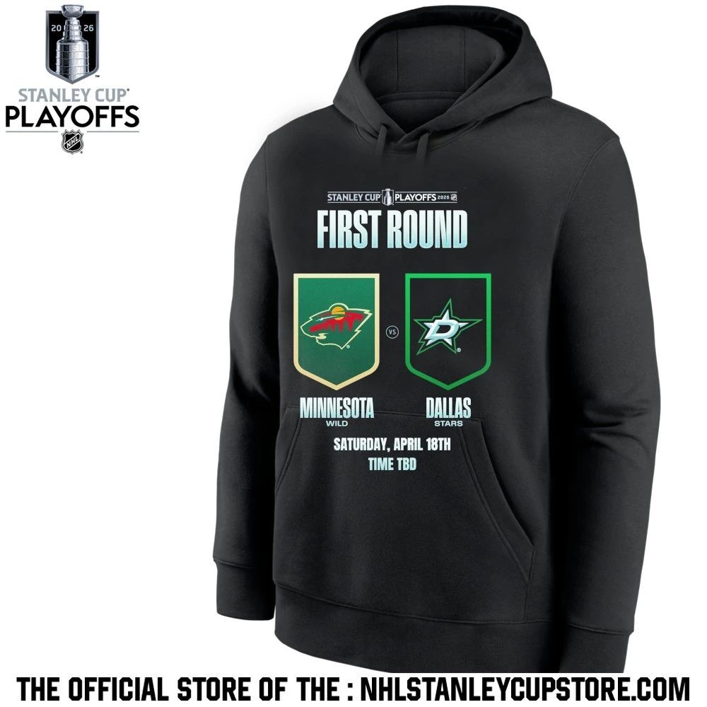 Dallas Stars vs Minnesota Wild 2026 NHL Stanley Cup Playoffs First Round Shirt Unisex , , , Long Sleeve Tee