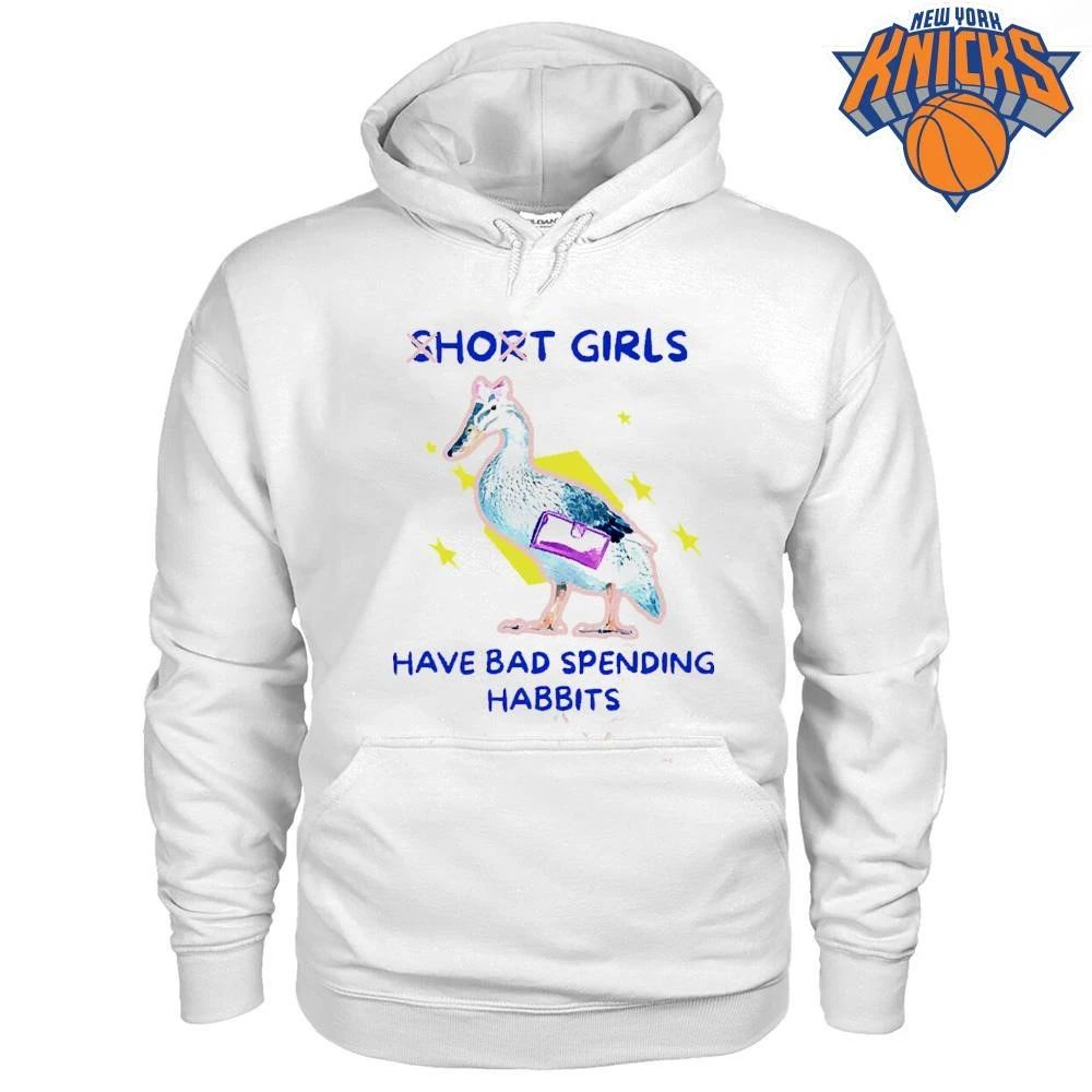 Short Girls Have Bad Spending Habits Cute Duck Bow Purse Meme Shirt