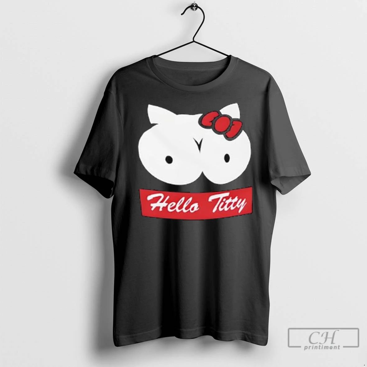 Premium Hello Titty Parody Ladies Unisex , , , Long Sleeve Tee