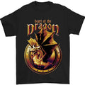 Heart of the Dragon Fantasy Mens 100% Cotton Unisex , , , Long Sleeve Tee