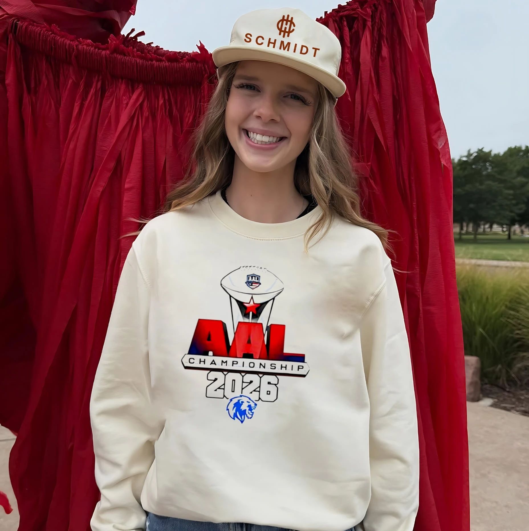 Columbus Lions 2026 AAL Champions trophy shirt