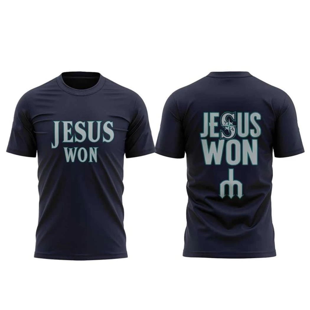 Logan Gilbert Seattle Marines Jesus Won Shirt Unisex , , , Long Sleeve Tee