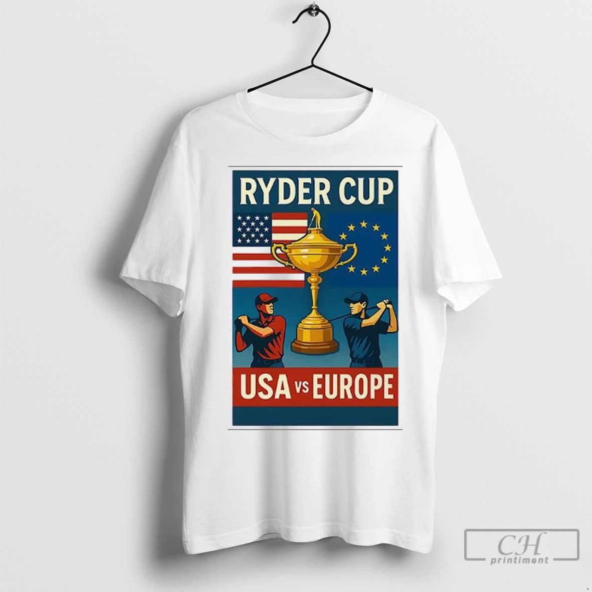 Premium Ryder Cup 2025 Usa Vs Europe Comic Unisex , , , Long Sleeve Tee