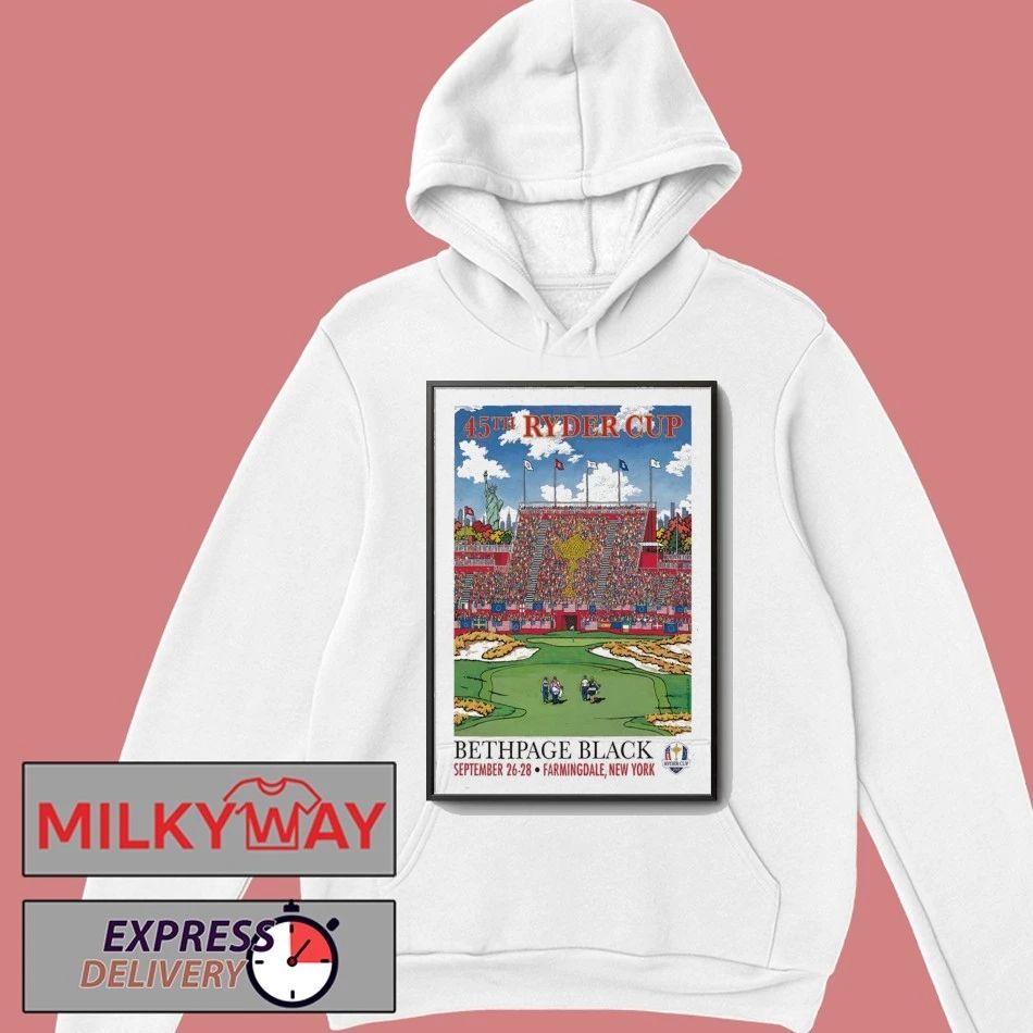 45TH Ryder Cup Bethpage Black Sept 26-28, 2025 Farmingdale, New York Poster shirt Unisex , , , Long Sleeve Tee