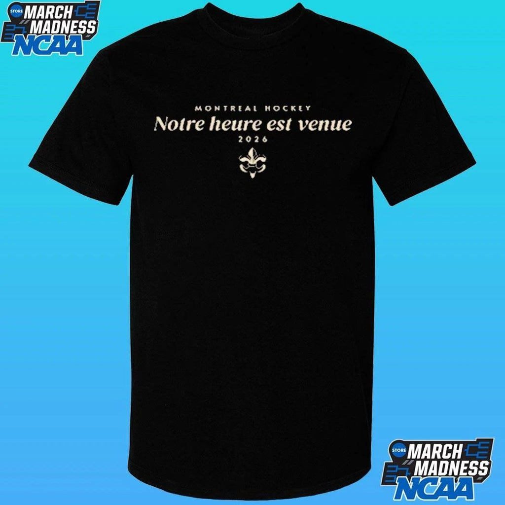Montreal Hockey Notre Heure Est Venue 2026 Shirt Unisex , , , Long Sleeve Tee