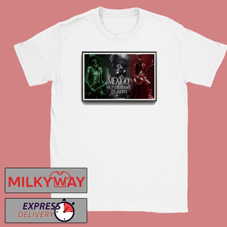 Ghost September 23-25 2025 Mexico Poster shirt Unisex , , , Long Sleeve Tee