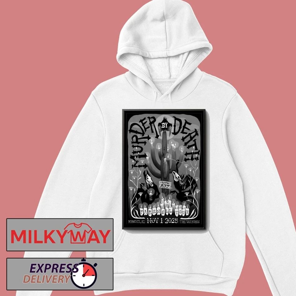 Murder By Death Phoenix AZ November 1 2025 Poster shirt Unisex , , , Long Sleeve Tee