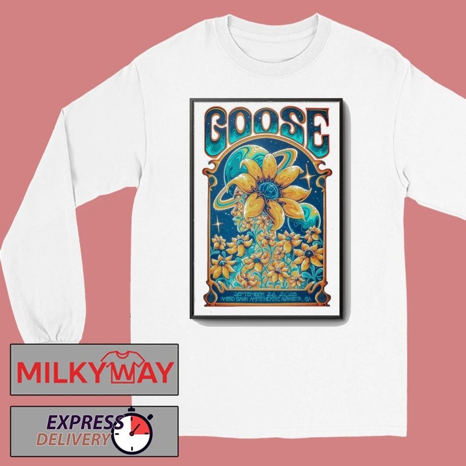 Goose Sep 26 2025 Ameris Bank Amphitheatre In Alpharetta GA Poster shirt Unisex , , , Long Sleeve Tee