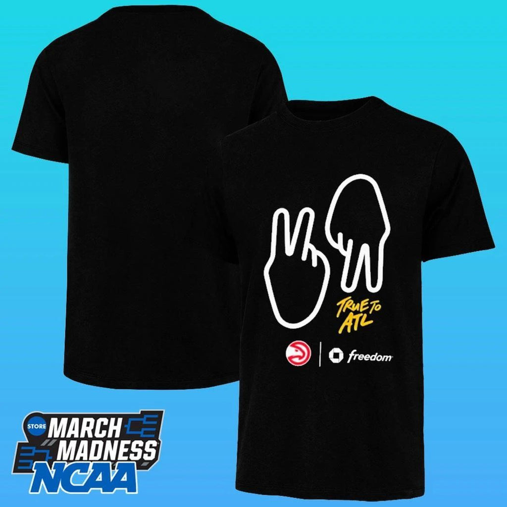 True To Atlanta Hand Gesture For All Fans At Game 6 Shirt Unisex , , , Long Sleeve Tee
