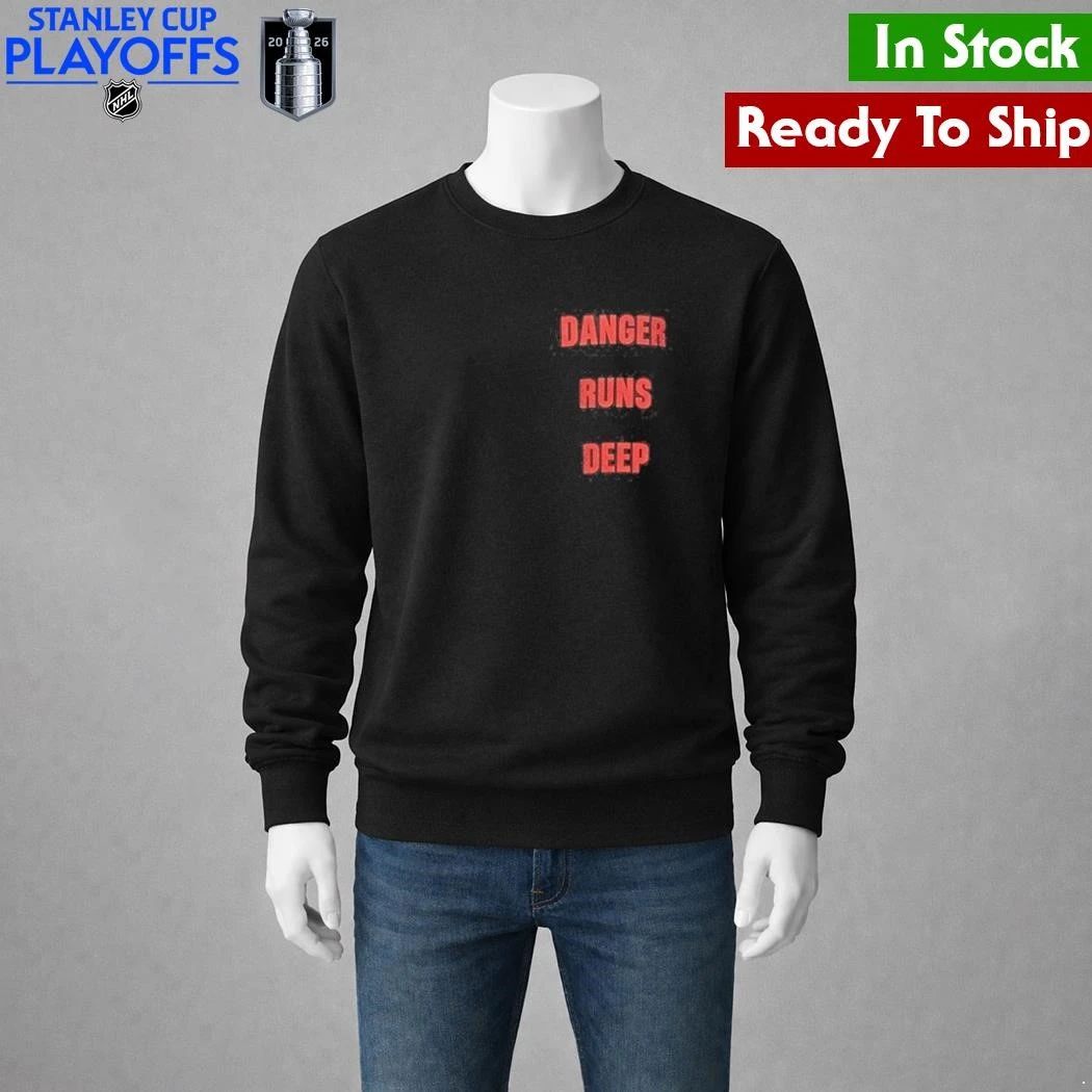 Hailey Bieber Danger Runs Deep Shirt Unisex , , , Long Sleeve Tee