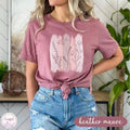 Boho Wildflowers Comfort Tee Brush Strokes Shirt Nature Floral Unisex , , , Long Sleeve Tee