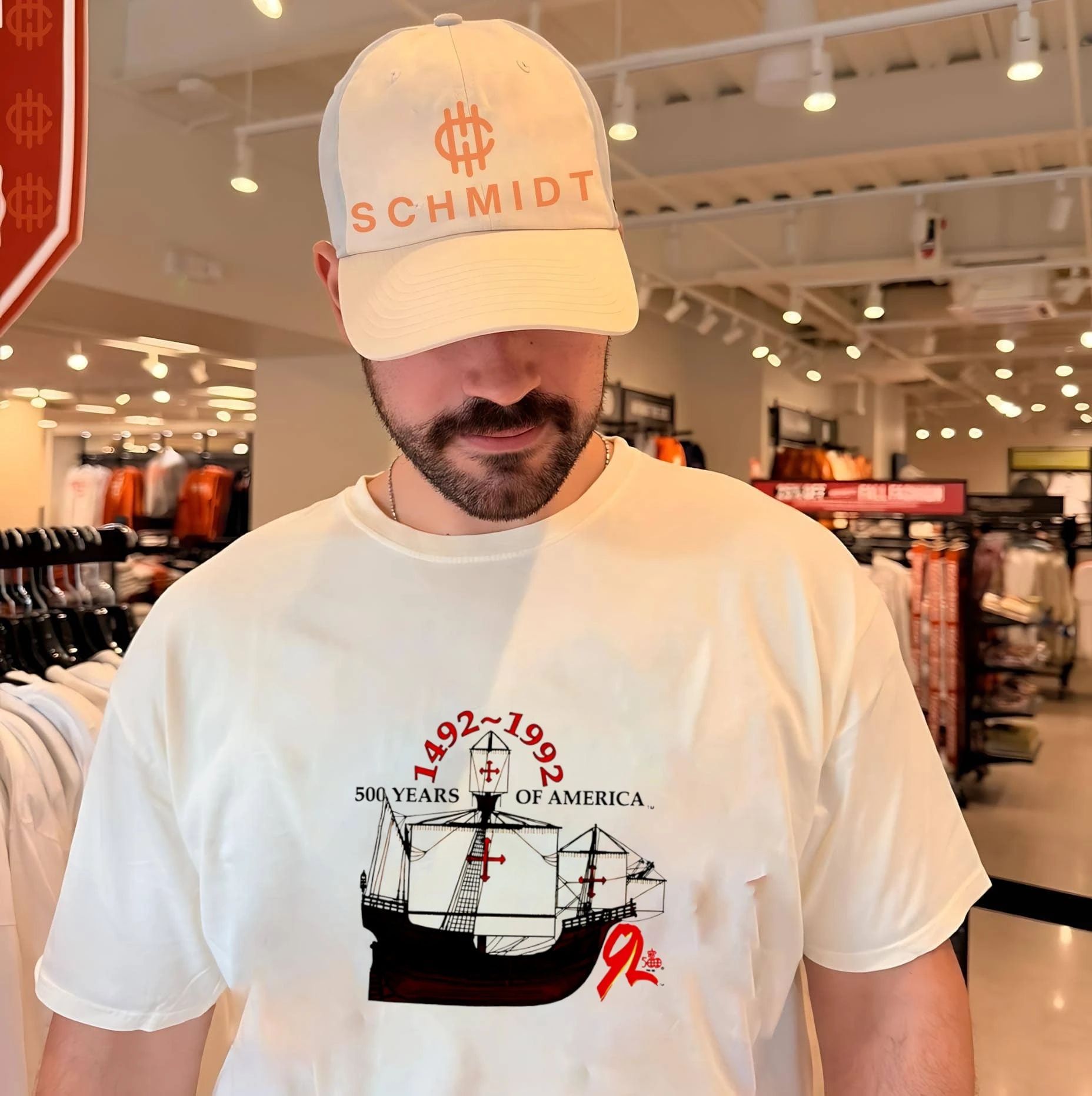 Shia LaBeouf Christopher Columbus 1492-1992 500 Years of America Ship Shirt