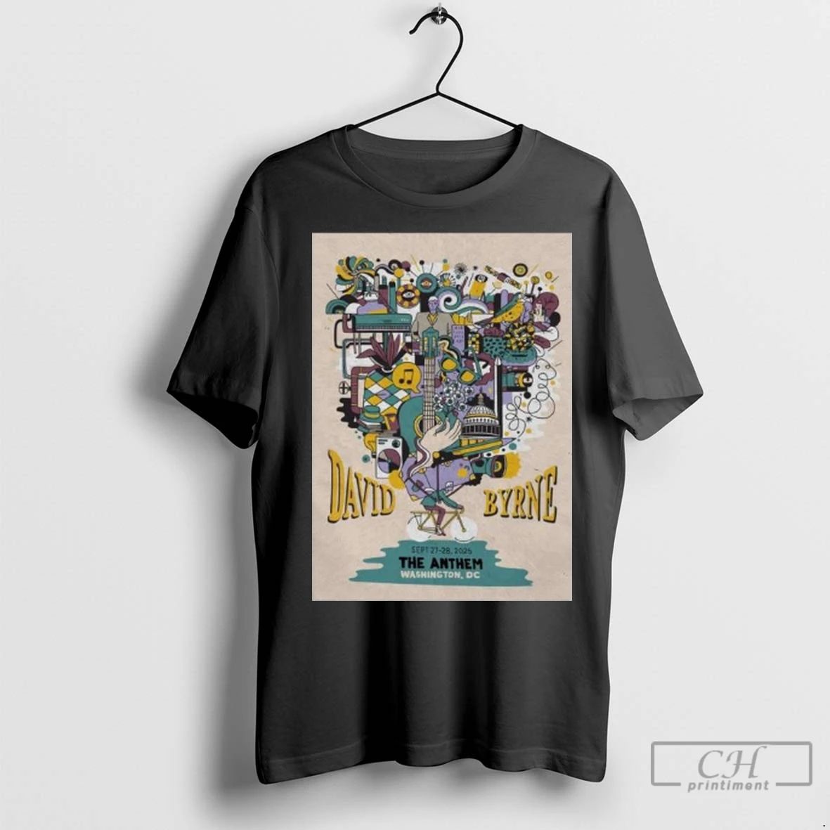 Premium David Byrne Washington Dc Show September 27 28 2025 Long Sleve Unisex , , , Long Sleeve Tee