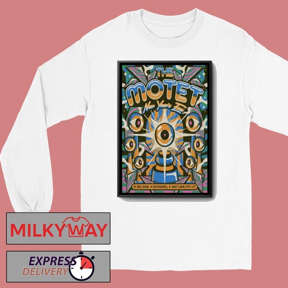The Motet Concert Poster Salt Lake City 2025 shirt Unisex , , , Long Sleeve Tee