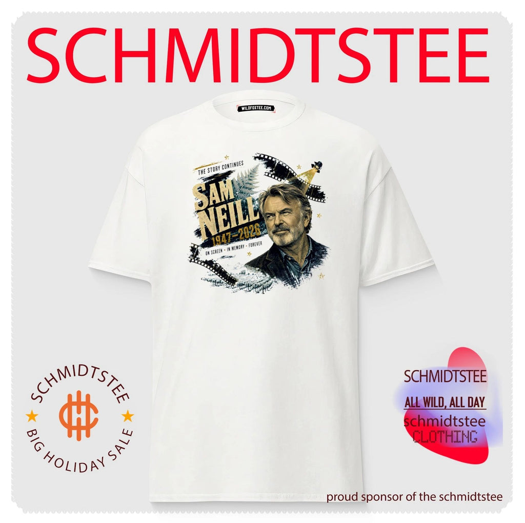 Sam Neill 1947-2026 The Story Continues On Screen In Memory Forever shirt