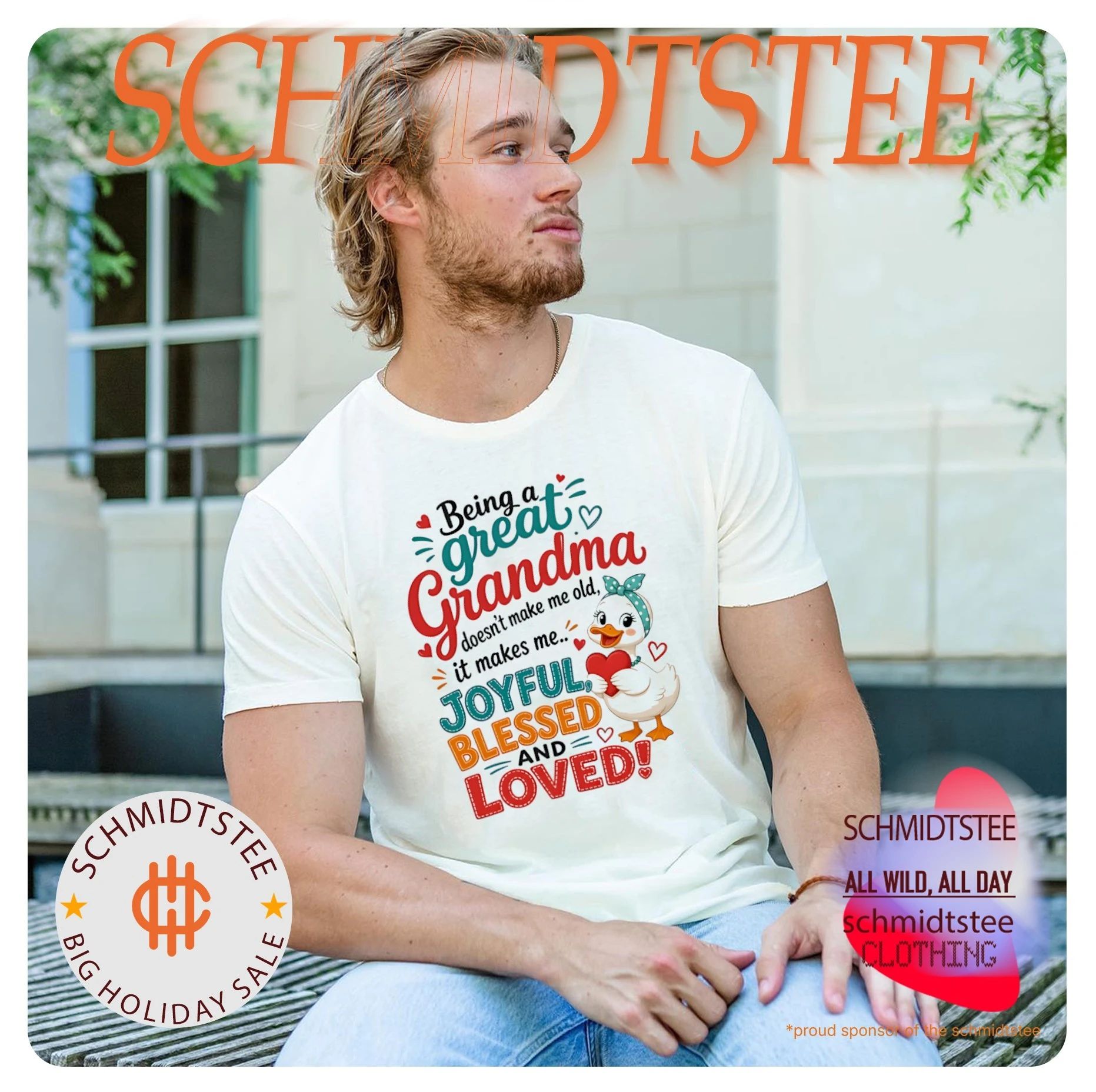 Duck being a great grandma doesn’t make me old it makes me joyful blessed and loves shirt