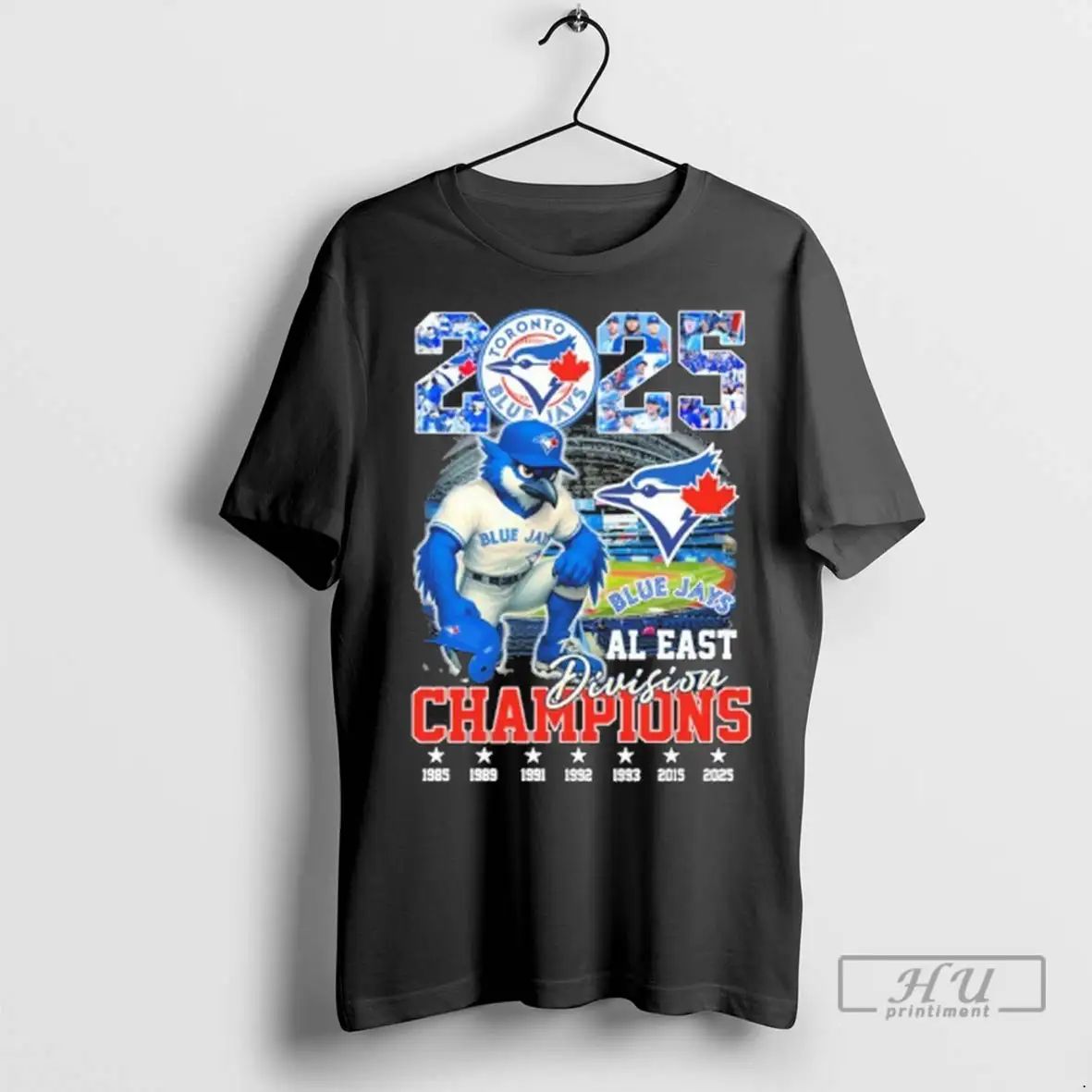Officials 2025 Al East Division Champions Toronto Blue Jays Mascot Vintage T Shirts Unisex , , , Long Sleeve Tee