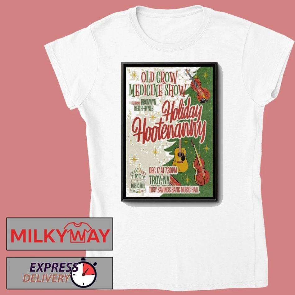 Old Crow Medicine Show Dec 17 2025 Troy NY Poster shirt Unisex , , , Long Sleeve Tee