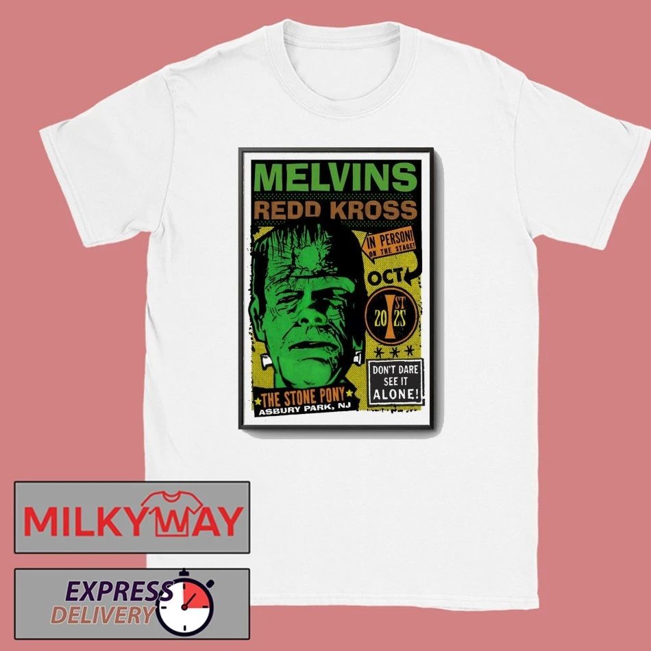 Melvins And Redd Kross Oct 1 2025 The Stone Pony in Asbury Park NJ Poster shirt Unisex , , , Long Sleeve Tee