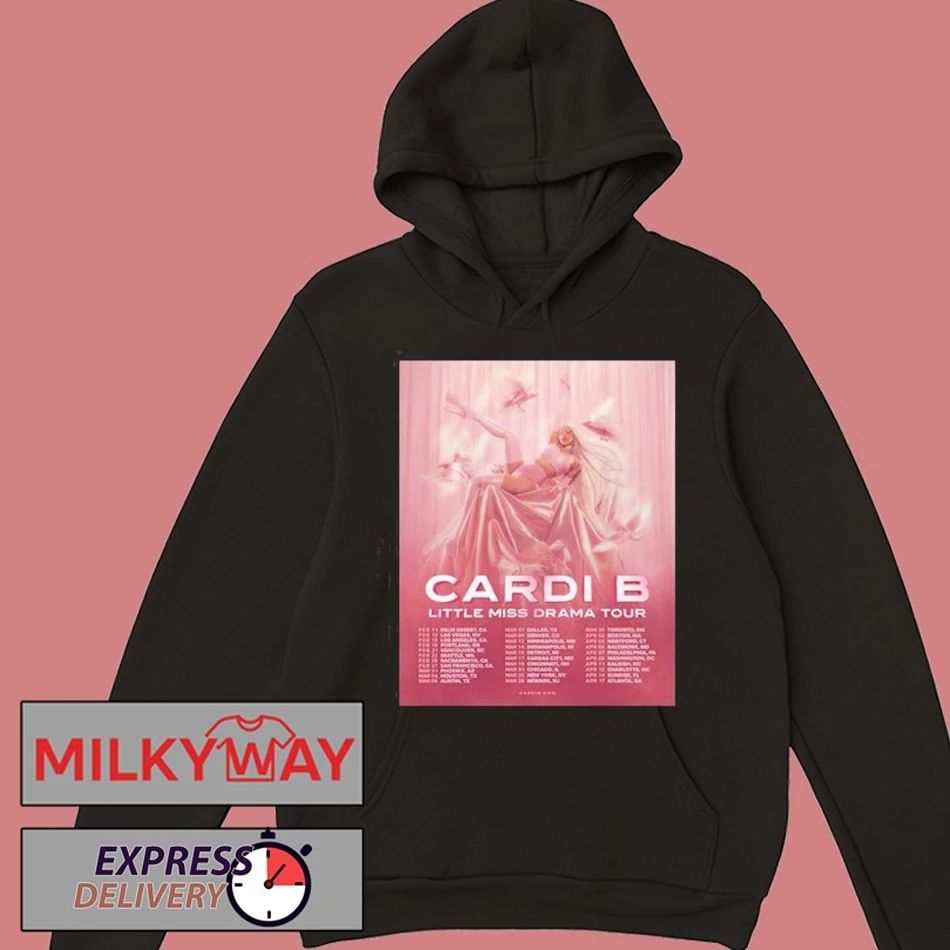 Cardi B Little Miss Drama Tour 2026 Schedule Tour Dates shirt Unisex , , , Long Sleeve Tee