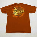VTG Corona Extra Beer Promo T Shirt Size Large Pinup Girl Island Boho 2000s Y2K Unisex , , , Long Sleeve Tee