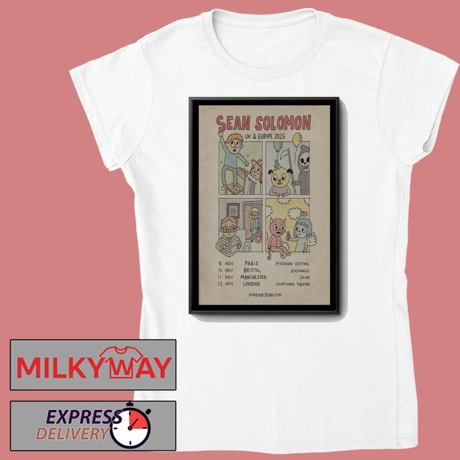 Sean Solomon UK + Europe 2025 Tour Poster shirt Unisex , , , Long Sleeve Tee