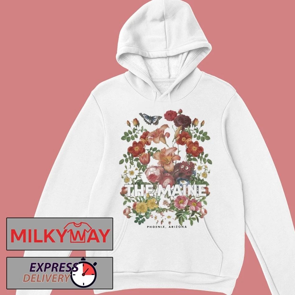The Maine Floral Shirt Unisex , , , Long Sleeve Tee