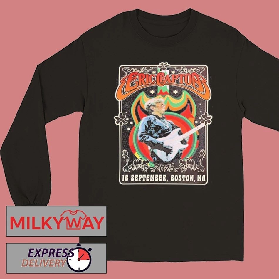 Eric Clapton September 16, 2025 TD Garden, Boston, MA Event Shirt Unisex , , , Long Sleeve Tee