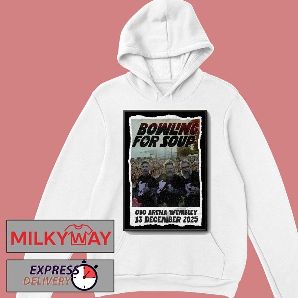 Bowling For Soup Wembley 2025 Poster shirt Unisex , , , Long Sleeve Tee