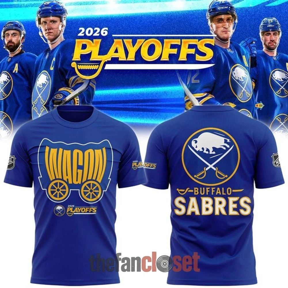 Buffalo Sabres “WaGon” 2026 Playoffs Blue 2 side Shirt Unisex , , , Long Sleeve Tee