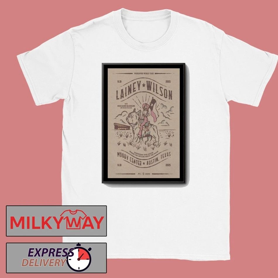 Tour Lainey Wilson Austin, TX 2025 Poster shirt Unisex , , , Long Sleeve Tee