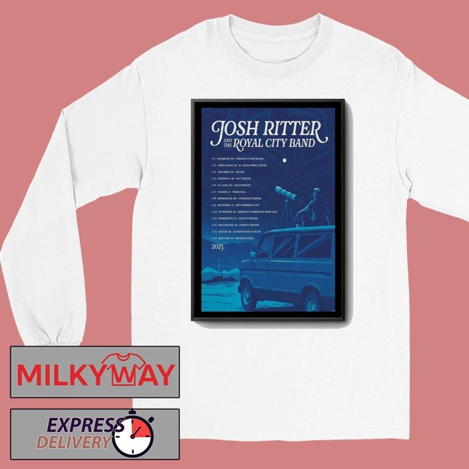 Poster Josh Ritter Tour Sep 2025 shirt Unisex , , , Long Sleeve Tee