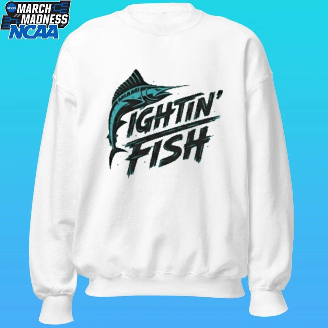 Miami Fighting’ Fish Shirt Unisex , , , Long Sleeve Tee