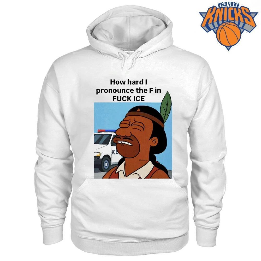 How Hard I Pronounce The F In Fuck Ice Native Cartoon Character Police Car Shirt