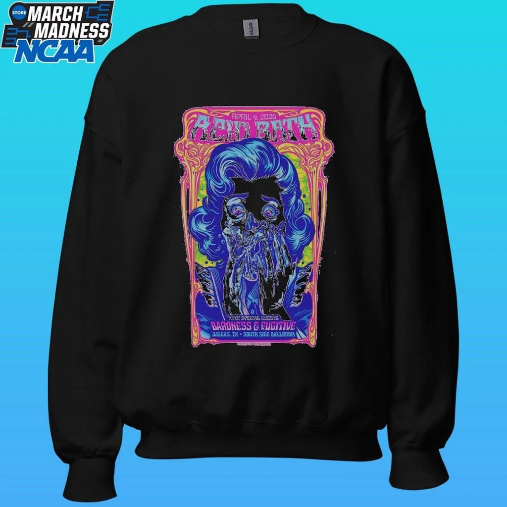 Acid Bath Dallas, Tx April 4, 2026 Poster Shirt Unisex , , , Long Sleeve Tee