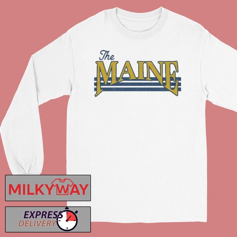 The Maine Retro Shirt Unisex , , , Long Sleeve Tee