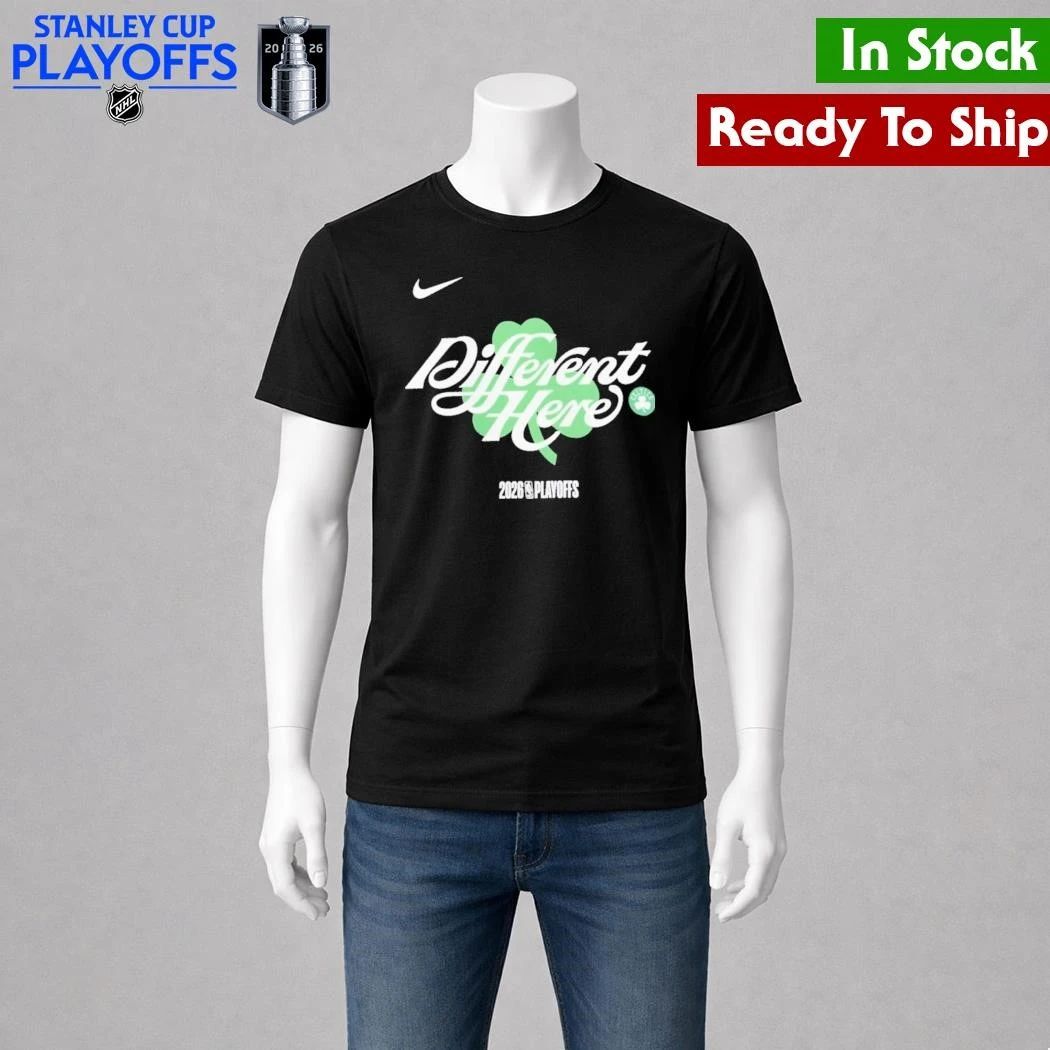Boston Celtics 2026 Playoffs Different Here Shirt Unisex , , , Long Sleeve Tee