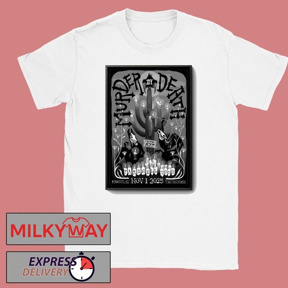 Murder By Death Phoenix AZ November 1 2025 Poster shirt Unisex , , , Long Sleeve Tee