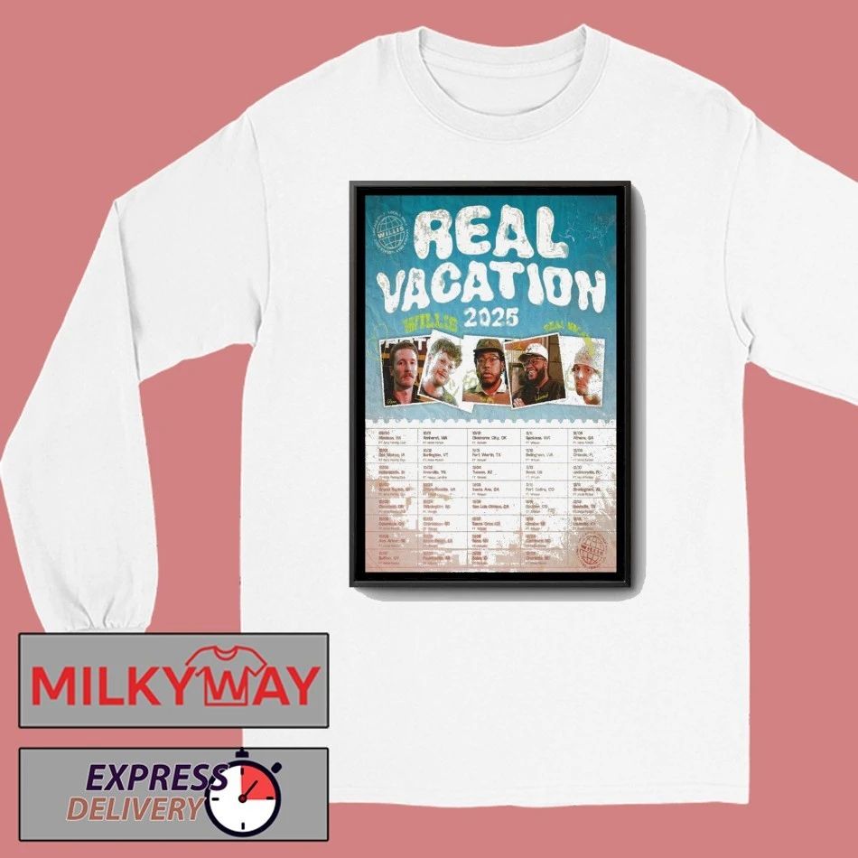 Willis Vacation Tour Date Poster shirt Unisex , , , Long Sleeve Tee