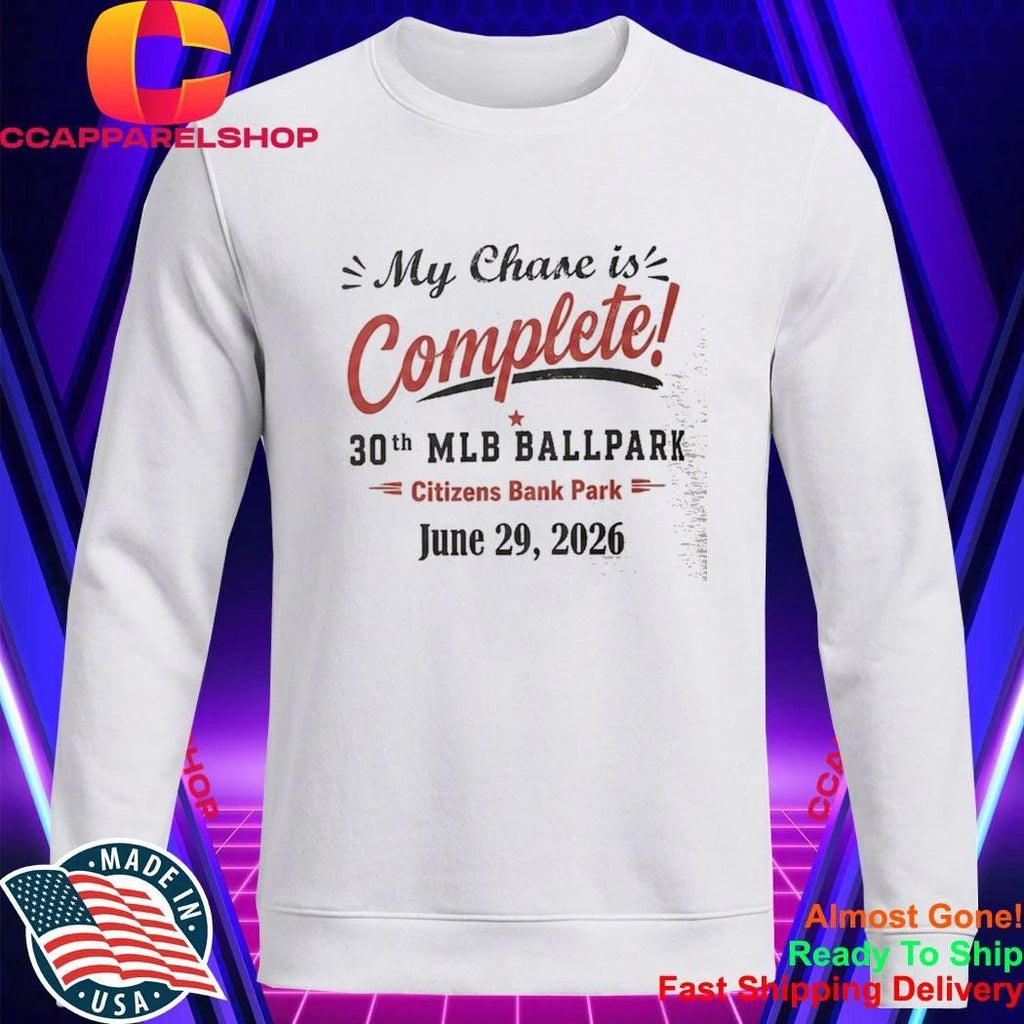 Brandon Vickrey My Chase Is Complete 30th Ballpark Shirt