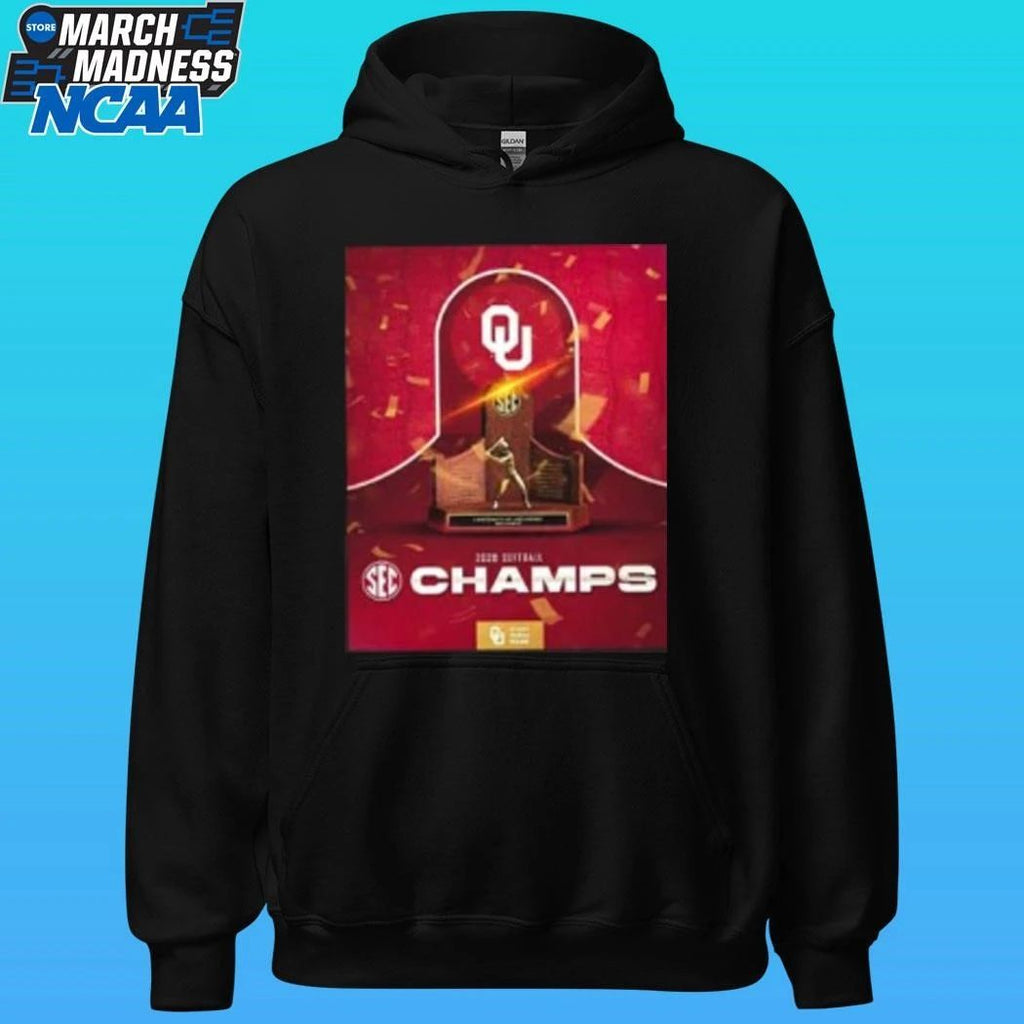 2026 Softball Champions Oklahoma Sooners 2026 Sec Regular Season Champions Black Shirt Unisex , , , Long Sleeve Tee