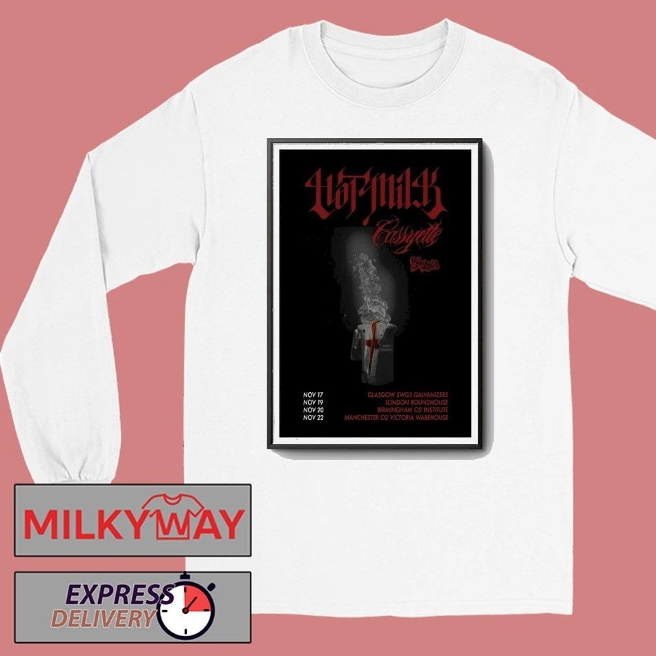 Milk Rock Band Concert Poster shirt Unisex , , , Long Sleeve Tee