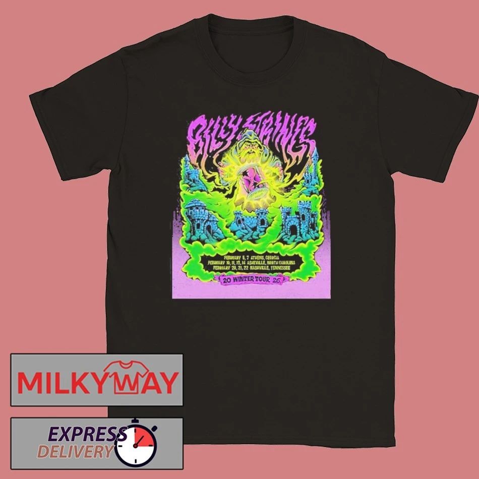 Billy Strings 2026 Winter Tour Schedule Tour shirt Unisex , , , Long Sleeve Tee