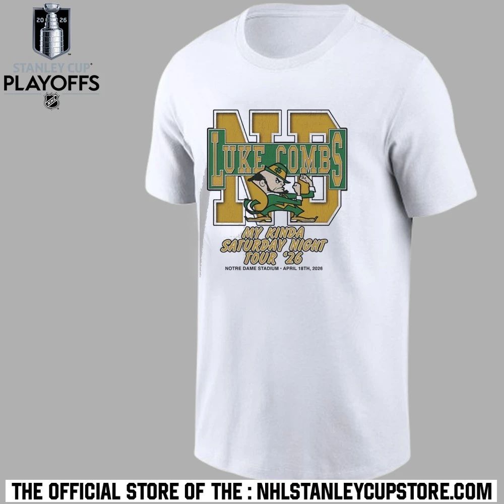 Luke Combs South Bend Indiana 2026 Tour Merch Tee At Notre Dame Stadium April 18 2026 Notre Dame Fighting Irish Shirt