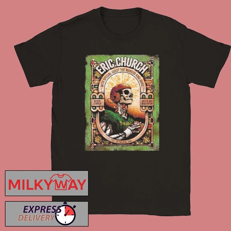 Eric Church Green Bay Wisconsin Show On September 25 2025 At Resch Center Free The Machine Tour shirt